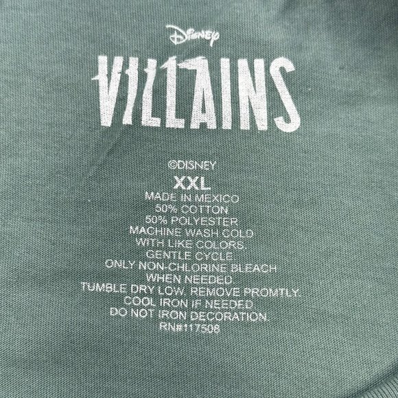 Disney Villains Women's Sz XXL It's Good To Be Bad Short Sleeve Tee Shirt Green - Picture 4 of 11